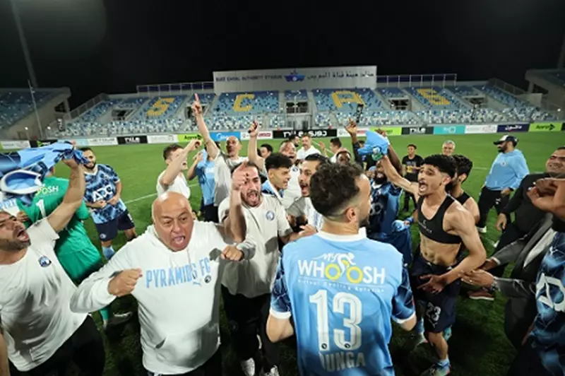 مصدر يكشف سبب احتفالات بيراميدز بعد مباراة سي...