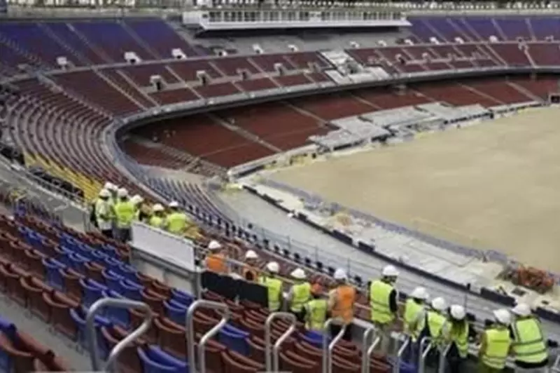 إجراء اختبار تقني وتشغيلي قبل افتتاح ملعب كام...