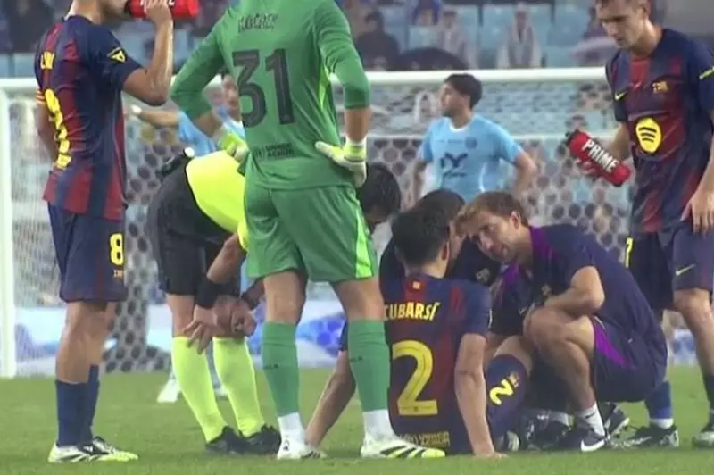 كوبارسي يعاني من إصابة في قدمه اليسرى