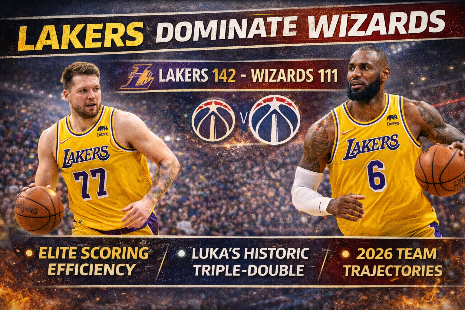 Lakers vs Wizards 2026: Dominance in the Nation’s Capital