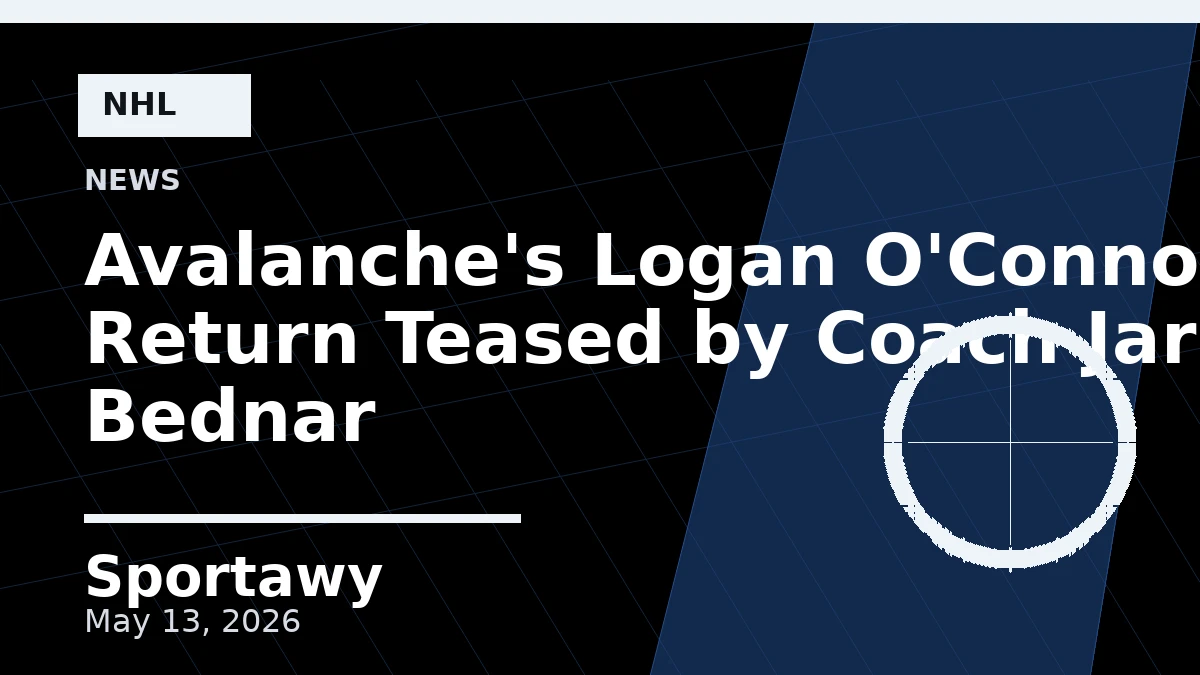 Avalanche's Logan O'Connor Return Teased by Coach Jared Bednar