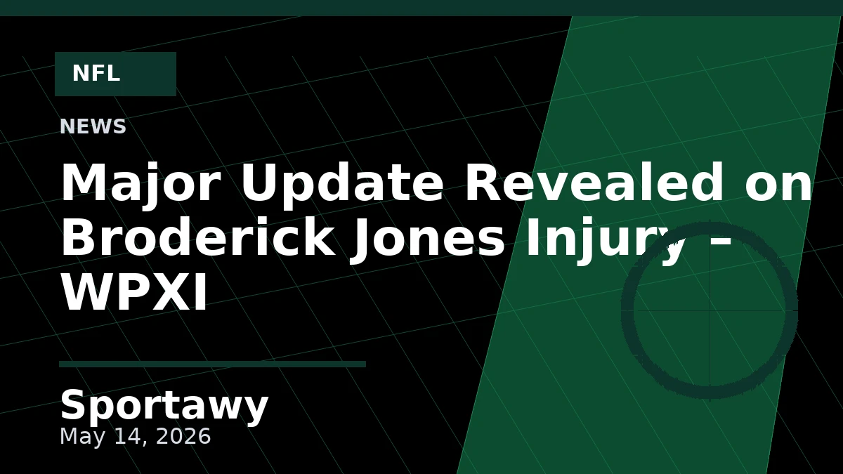 Major Update Revealed on Broderick Jones Injury – WPXI