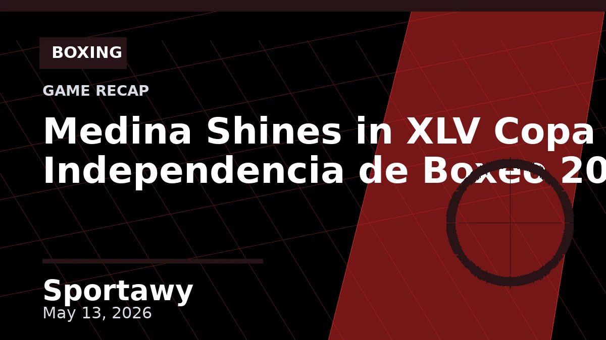 Medina Shines in XLV Copa Independencia de Boxeo 2026