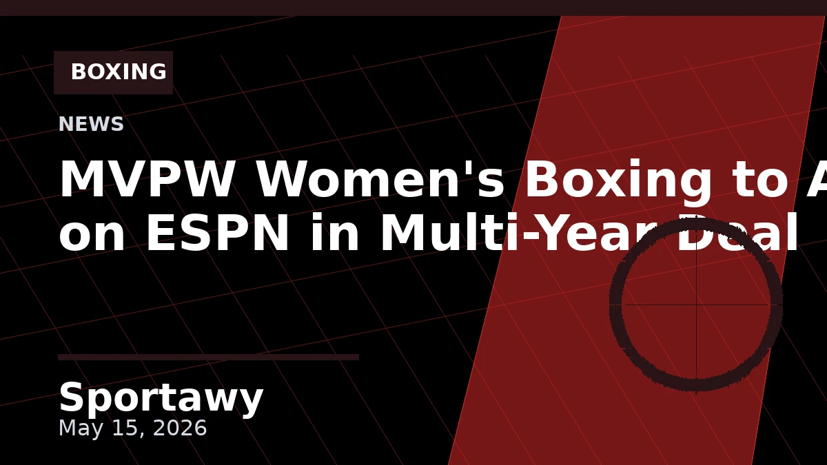 MVPW Women's Boxing to Air on ESPN in Multi-Year Deal