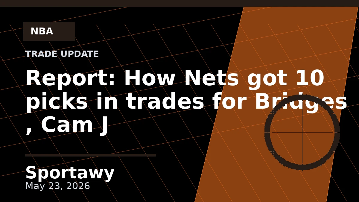 Report: How Nets got 10 picks in trades for Bridges , Cam J