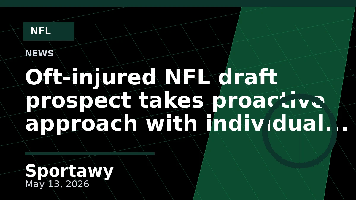 Oft-injured NFL draft prospect takes proactive approach with individual workout