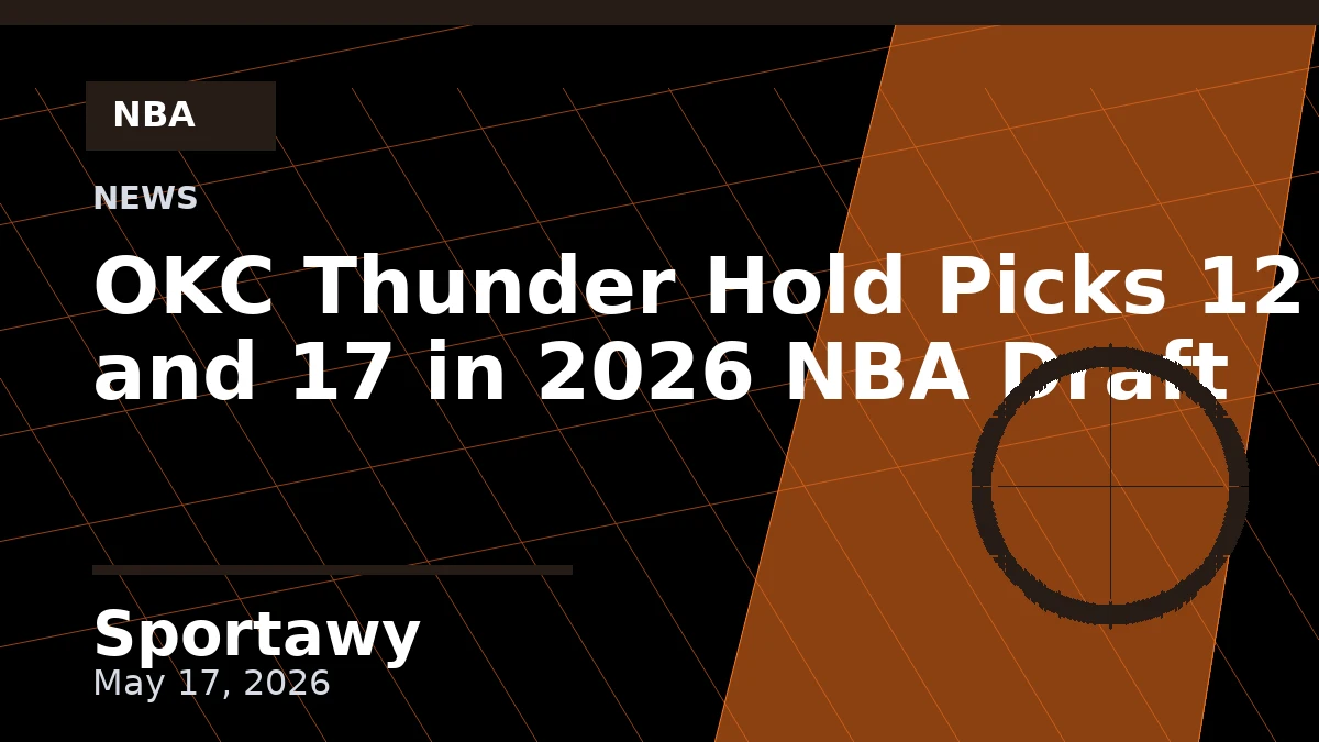 OKC Thunder Hold Picks 12 and 17 in 2026 NBA Draft