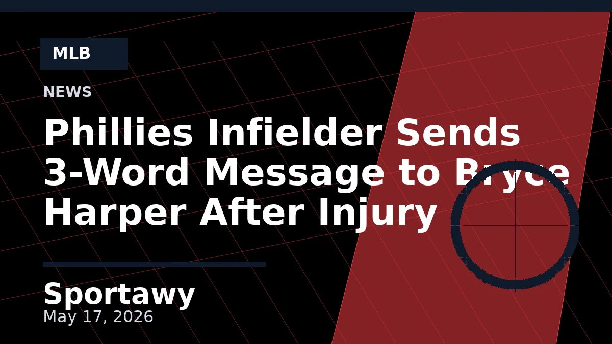 Phillies Infielder Sends 3-Word Message to Bryce Harper After Injury