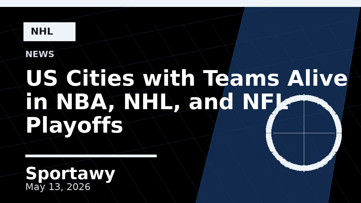 US Cities with Teams Alive in NBA, NHL, and NFL Playoffs