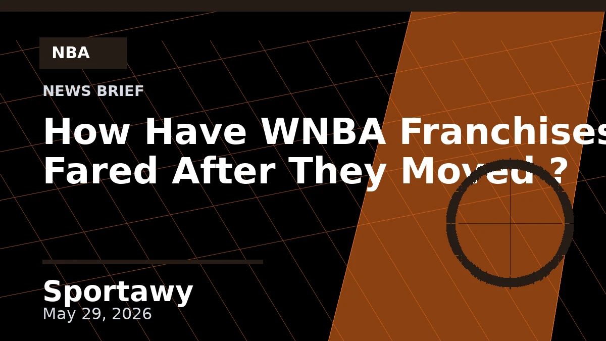 How Have WNBA Franchises Fared After They Moved ?