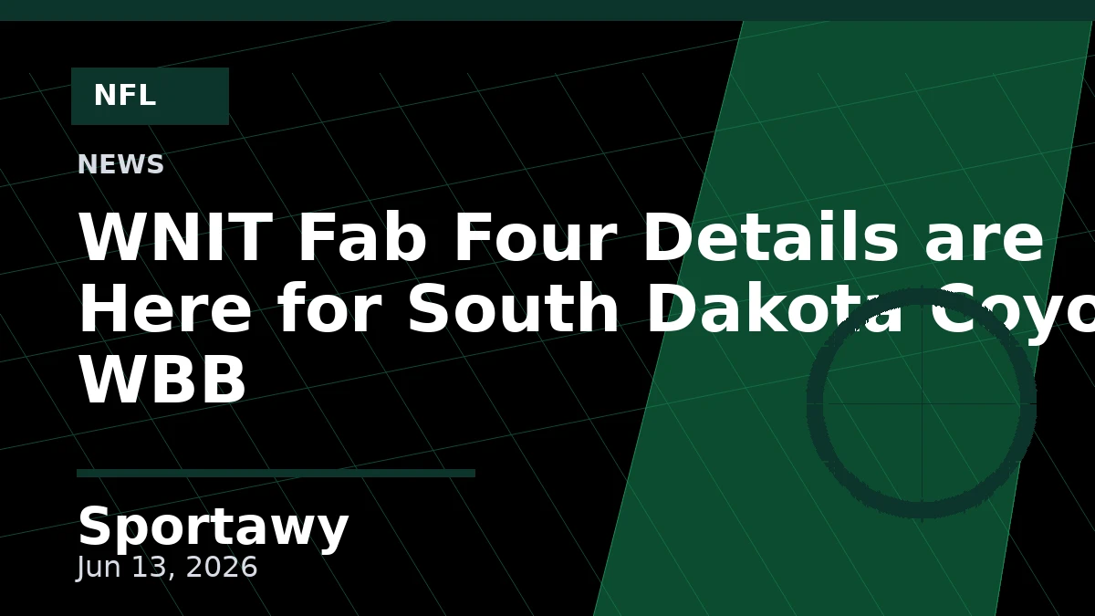 WNIT Fab Four Details are Here for South Dakota Coyote WBB